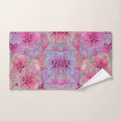 Oeillets roses au style vintage (Serviette à main)