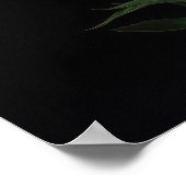 Oeillets roses Fleur Art Imprimer Poster (Coin)