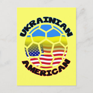 Oekraïens-Amerikaans Voetbal Briefkaart