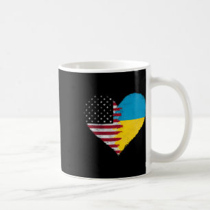 Oekraïens-Amerikaanse vlag Amerika Usa Oekraine on Koffiemok