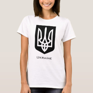 Oekraïens contemporain grafisch embleem Tryzub T-shirt