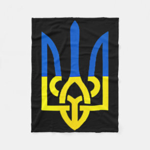 Oekraïens driekleurig symbool - Oekraïense vlag on Fleece Deken