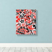 Oekraïens etnische folk art floral pattern absrtac canvas afdruk (Insitu (Houten vloer))