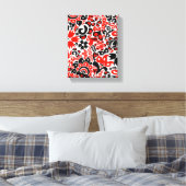 Oekraïens etnische folk art floral pattern absrtac canvas afdruk (Insitu (Slaapkamer))