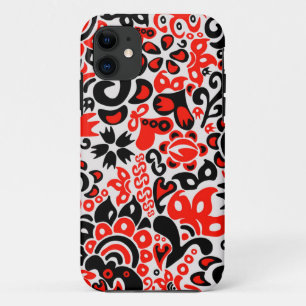 Oekraïens etnische folk art floral pattern absrtac iPhone 11 hoesje