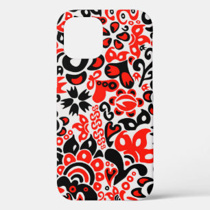 Oekraïens etnische folk art floral pattern absrtac iPhone 12 pro hoesje