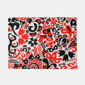 Oekraïens etnische folk art floral pattern absrtac deurmat (Voorkant)