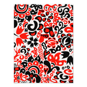 Oekraïens etnische folk art floral pattern absrtac foto afdruk