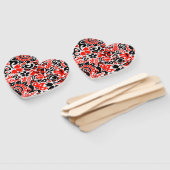 Oekraïens etnische folk art floral pattern absrtac handwaaier (Niet-gemonteerd)