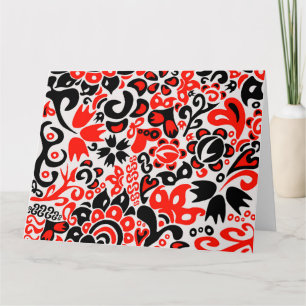 Oekraïens etnische folk art floral pattern absrtac kaart