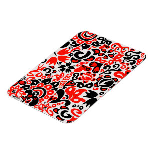 Oekraïens etnische folk art floral pattern absrtac magneet