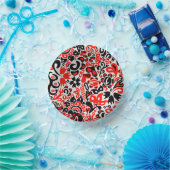 Oekraïens etnische folk art floral pattern absrtac papieren kommen (Feest)