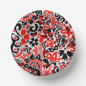 Oekraïens etnische folk art floral pattern absrtac papieren kommen (Voorkant)