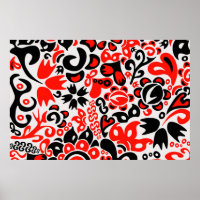 Oekraïens etnische folk art floral pattern absrtac