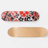 Oekraïens etnische folk art floral pattern absrtac skateboard (Horizontaal)