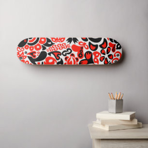 Oekraïens etnische folk art floral pattern absrtac skateboard