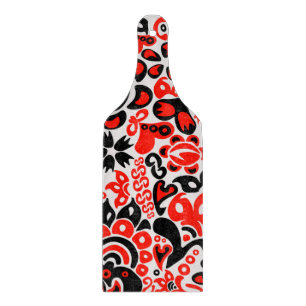 Oekraïens etnische folk art floral pattern absrtac snijplank