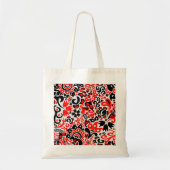 Oekraïens etnische folk art floral pattern absrtac tote bag (Voorkant)