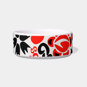 Oekraïens etnische folk art floral pattern absrtac voerbakje