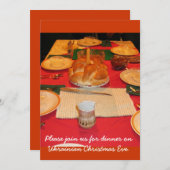 Oekraïens kerstdiner kaart (Voorkant / Achterkant)