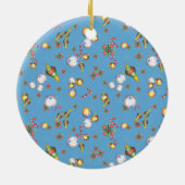 Oekraïens kerstpapier keramisch ornament (Achterkant)