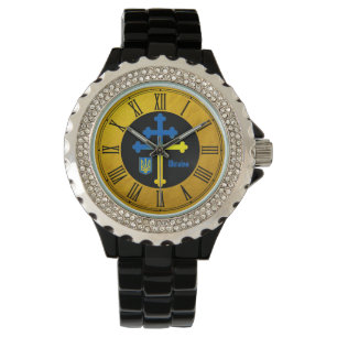 Oekraïens kruissymbool en Lorraine cross Watch Horloge