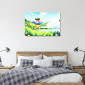 Oekraïens landschap canvas muurdecoratie (Insitu (Slaapkamer))