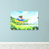 Oekraïens landschap canvas muurdecoratie (Insitu (Houten vloer))