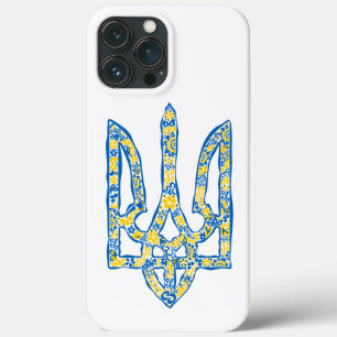 Oekraïens nationaal embleem trident tryzub etnical iPhone 13 pro max hoesje
