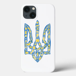 Oekraïens nationaal embleem trident tryzub etnical iPhone 13 hoesje