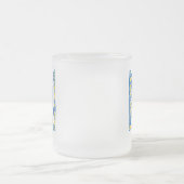 Oekraïens nationaal embleem trident tryzub etnical matglas koffiemok (Center)