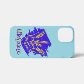 Oekraïens nationaal symbool tryzub gemaakt van tar iPhone hoesje (Achterkant horizontaal)