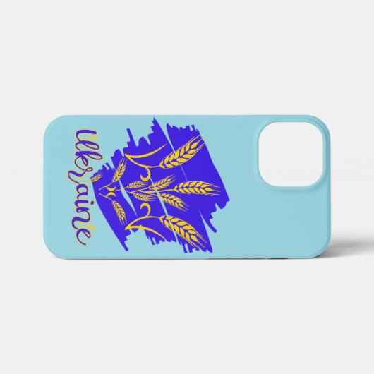 Oekraïens nationaal symbool tryzub gemaakt van tar iPhone hoesje (Achterkant horizontaal)