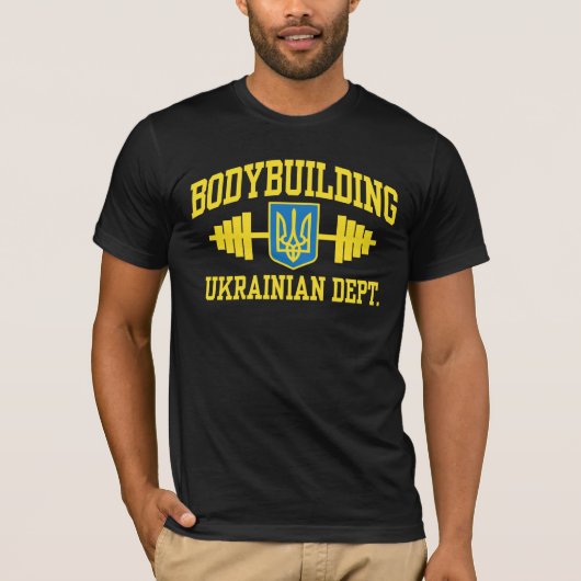 Oekraïens odybuilding t-shirt (Voorkant)