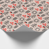 Oekraïens stijl nationaal patroon cadeaupapier (Hoek)