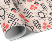 Oekraïens stijl nationaal patroon cadeaupapier (Rol Hoek)