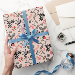 Oekraïens stijl nationaal patroon cadeaupapier