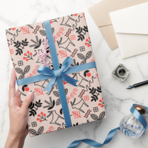 Oekraïens stijl nationaal patroon cadeaupapier