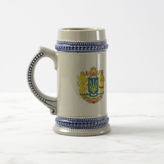 Oekraïens symbool Beer Stein Bierpul (Links)