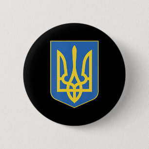 Oekraïens symbool ronde button 5,7 cm