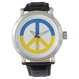 Oekraïens symbool voor blauw geel vlaggensymbool horloge