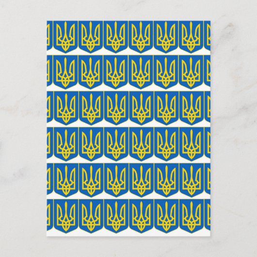 Oekraïens Tryzub Briefkaart (Voorkant)