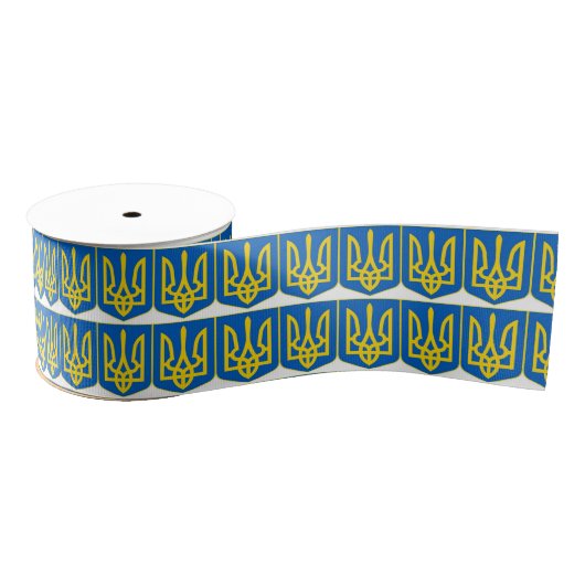 Oekraïens Tryzub Grosgrain Lint (Spoel)