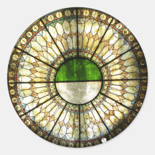 Oekraïens venster ronde sticker