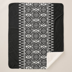 Oekraïens Vyshyvanka: Etnisch Ornament fusie Sherpa Deken