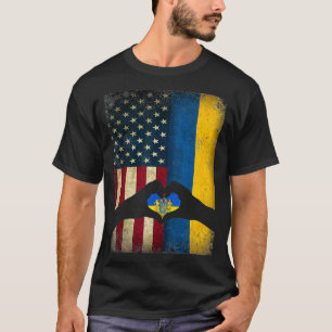 Oekraïense Amerikaanse vlag    TPride Ukraine USA  T-shirt