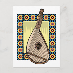 oekraïense bandura briefkaart