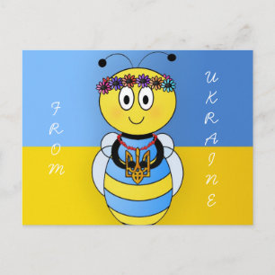 Oekraïense bijenserie briefkaart