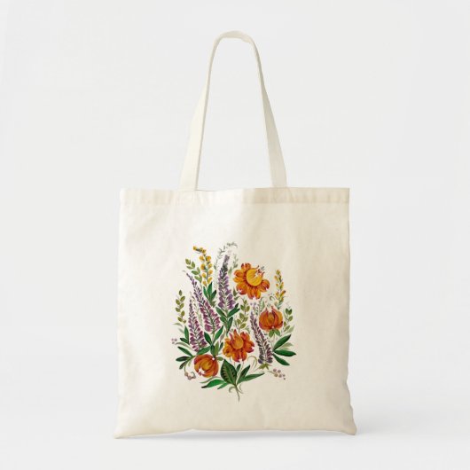 Oekraïense bloemen tote bag (Voorkant)
