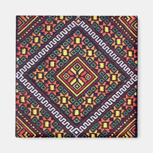 Oekraïense borduurvrouw magneet (Voorkant)